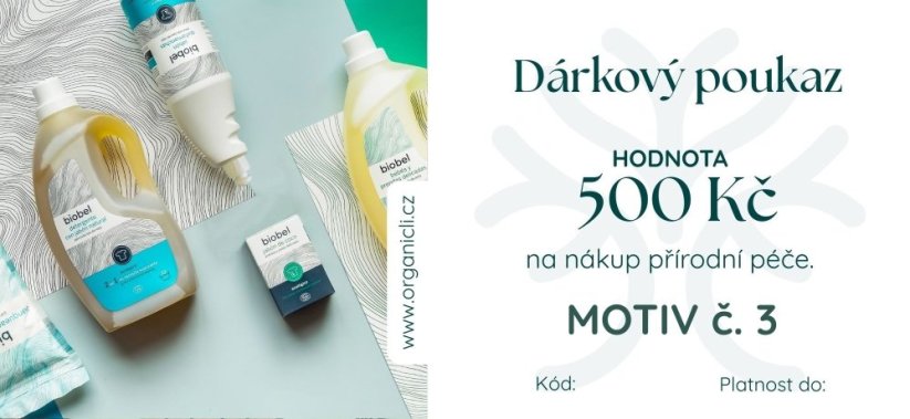 Dárkový poukaz v hodnotě 500,-