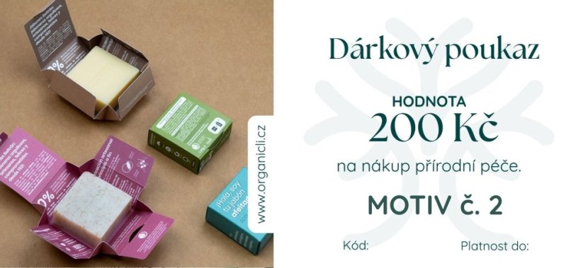 Dárkový poukaz v hodnotě 200,-