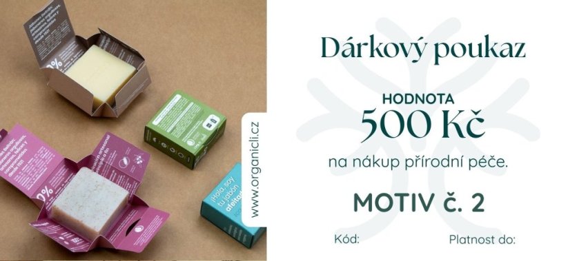 Dárkový poukaz v hodnotě 500,-