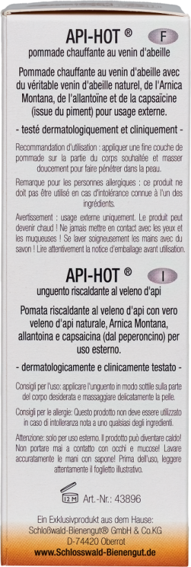 API-HOT® - hřejivý balzám se včelím jedem