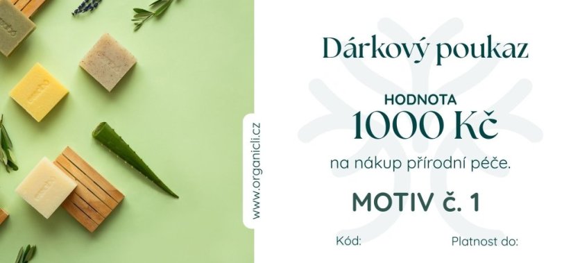 Dárkový poukaz v hodnotě 1000,-