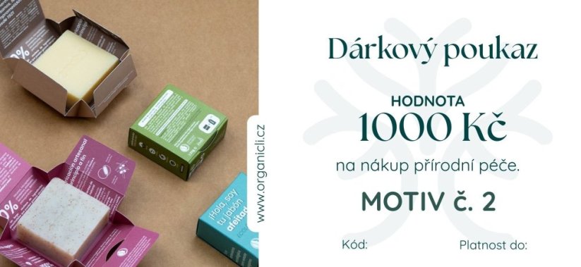 Dárkový poukaz v hodnotě 1000,-