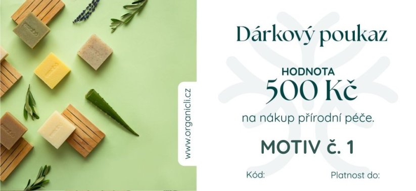 Dárkový poukaz v hodnotě 500,-